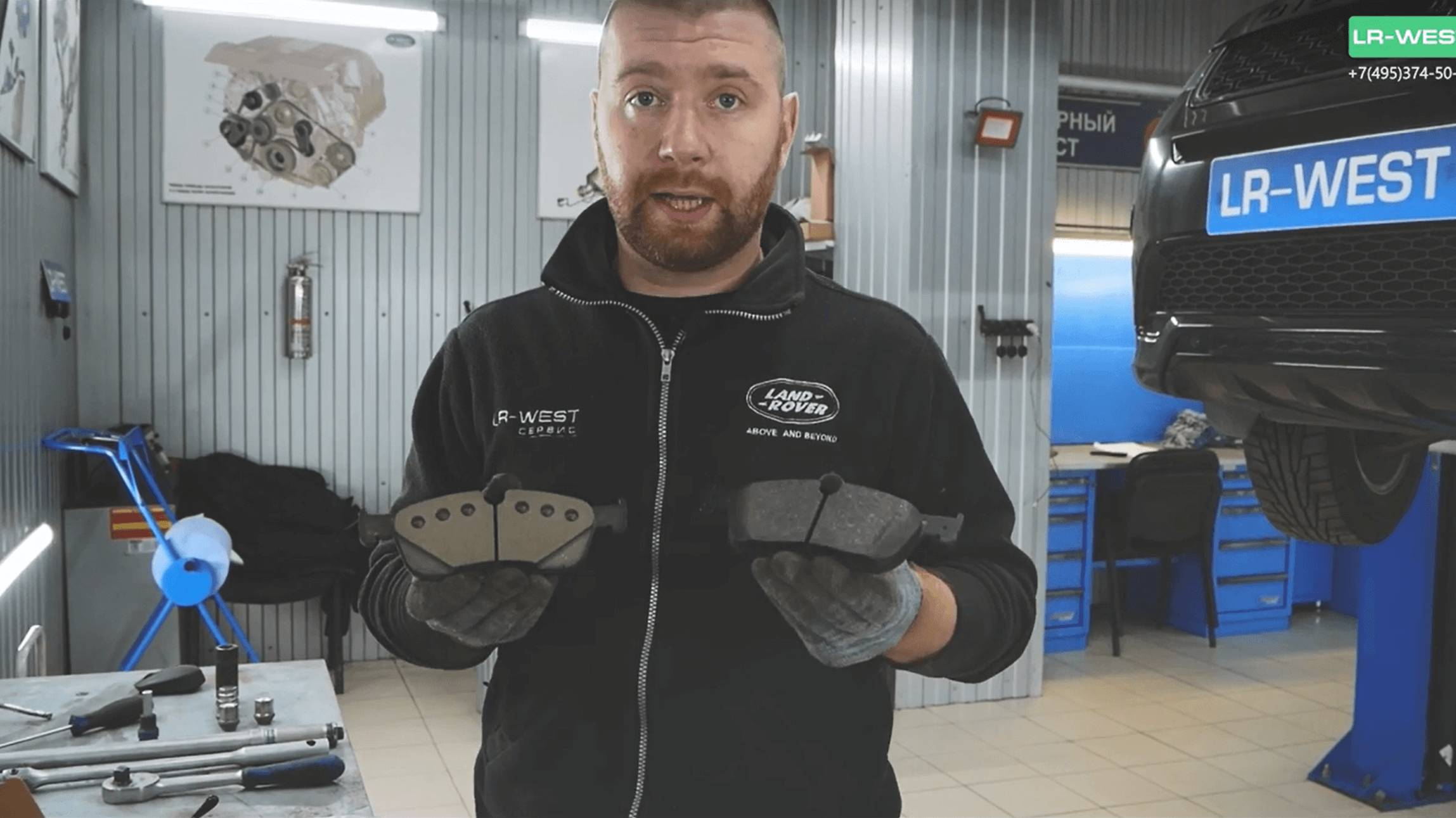 Замена колодок Дискавери Спорт. Технология ремонта. Полезная информация смотреть онлайн