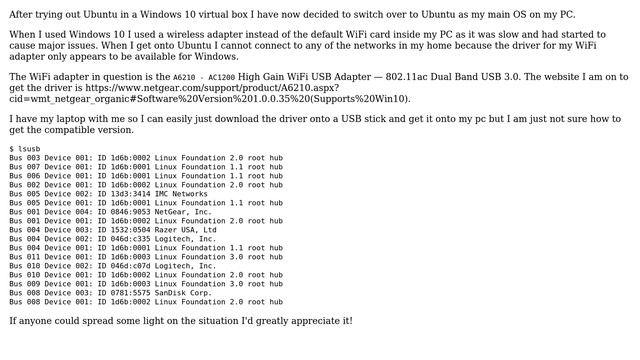 Ubuntu: Wireless Adapter Driver not available for Linux смотреть онлайн