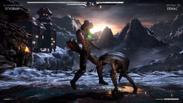 Mortal Kombat X: D'Vorah (Swarm Queen) vs Ermac (Spectral) - 1440p No Commentary смотреть онлайн
