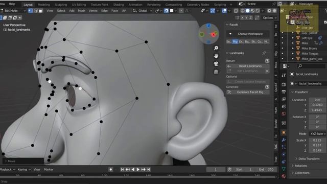 BLENDER FACEIT Tutorial : How to Animate Face in Blender | Realistic Facial Rig | Facial Animation смотреть онлайн