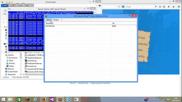 MC Server Panel 1.2 смотреть онлайн