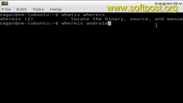 whereis command in Debian смотреть онлайн