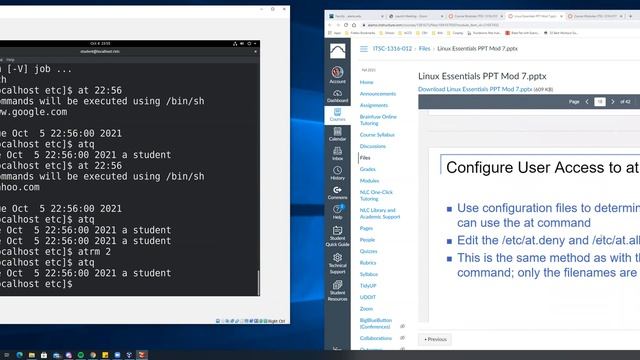 Mod 7.1 at, cron jobs, & Bash Scripting смотреть онлайн