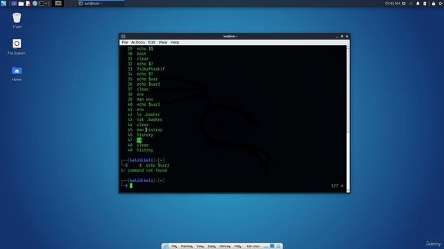 8 Kali Linux CLI Bash History Command смотреть онлайн
