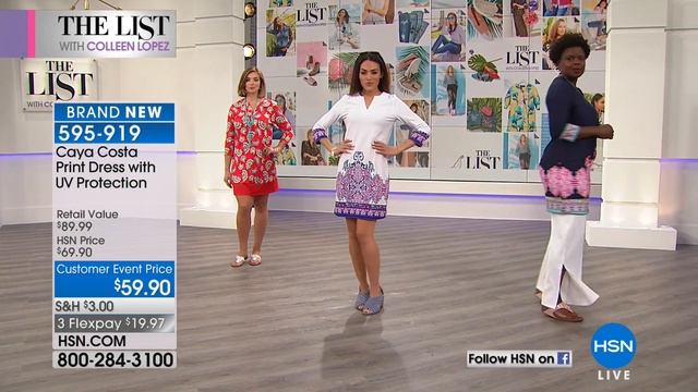 Caya Costa Print Tunic Dress with UV Protection смотреть онлайн