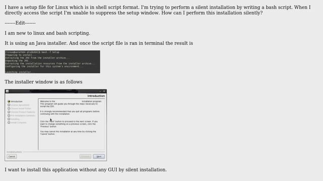 Unix & Linux: Silent installation of shell script using bash file смотреть онлайн