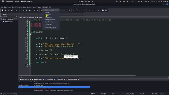 fix Problem undefined reference to sqrt c codeblocks |Linux|Bangla| смотреть онлайн