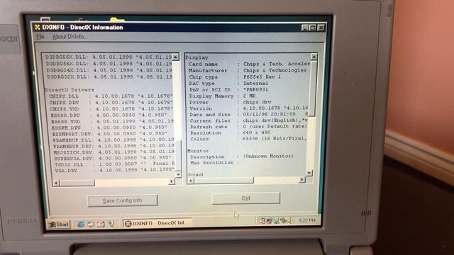 Toshiba T2150CDT first time turn on. Windows 98. No commentary смотреть онлайн