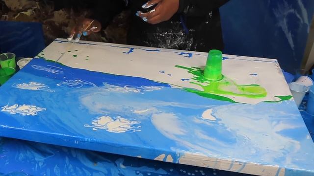 creative artist q&a | acrylic pour paint with me | chakra pour + microsoft windows xp | fluid artis смотреть онлайн