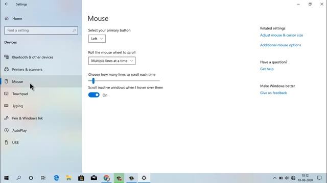 How to Select Mouse Pad Primari Button in Windows 10 смотреть онлайн