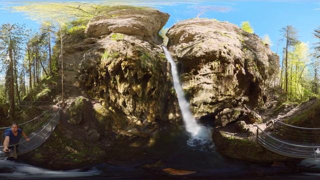 Hinanger Wasserfall 360 Grad Video смотреть онлайн
