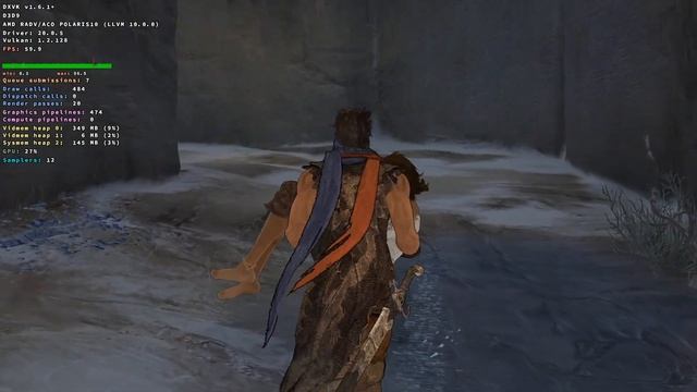 Prince of Persia - Lutris - Fedora 32 - UPlay+ - [DXVK_HUD] смотреть онлайн