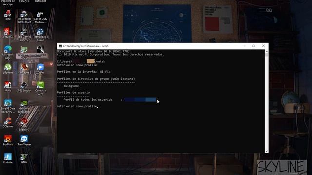 Como ver las claves y las redes del WIFI (CMD) смотреть онлайн