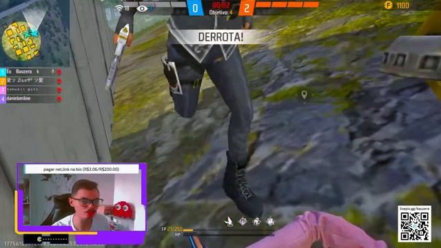 FREEFIRE AO VIVO💙💙💙...RUMO A 100 ESTRELAS NO CS 💙💙💙... смотреть онлайн