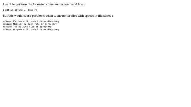 Unix & Linux: How to escape spaces while using command's output in command line? смотреть онлайн