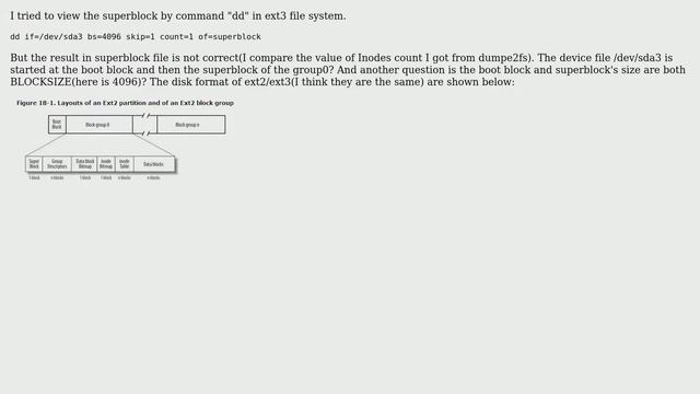 Unix & Linux: Issue when viewing the super block in ext3 file system (2 Solutions!!) смотреть онлайн