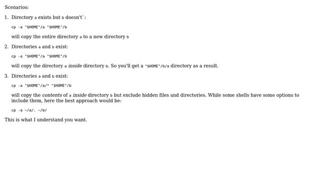 Unix & Linux: cp -a doesn't work to copy all files inside a directory (2 Solutions!!) смотреть онлайн