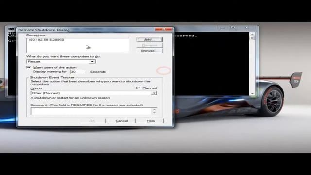 Shutdown someones computer by ip address using command Prompt смотреть онлайн