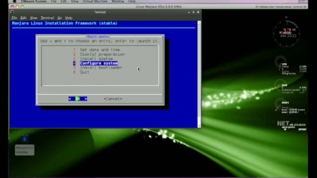 Installation Steps for Linux Majaro 0.8.6 Xfce 64bit on VMware Fusion 5 смотреть онлайн