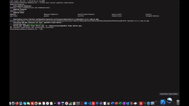 How to install OpenShot using Brew on mac (Edited using OpenShot!) смотреть онлайн