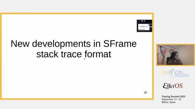 Tracing Summit 2023 - New developments in the SFrame stack trace format смотреть онлайн