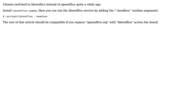 Ubuntu: Install OpenOffice for headless use (4 Solutions!!) смотреть онлайн