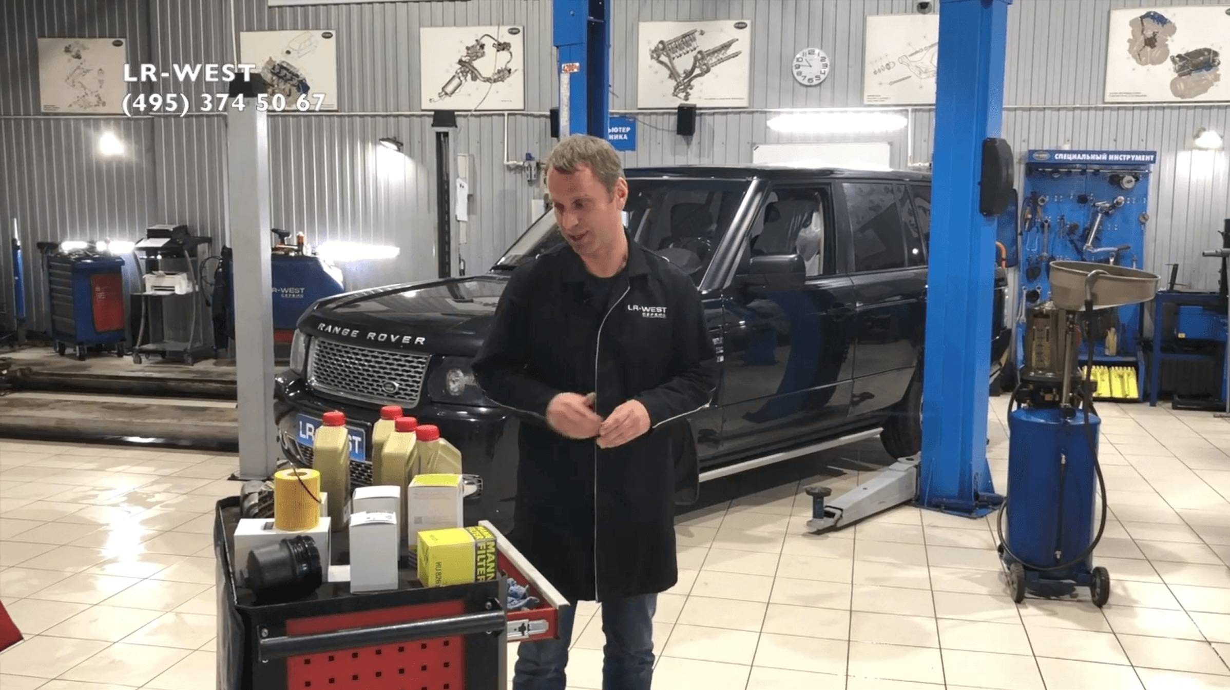 Замена масла в двигателе Range Rover. Полезная информация. смотреть онлайн