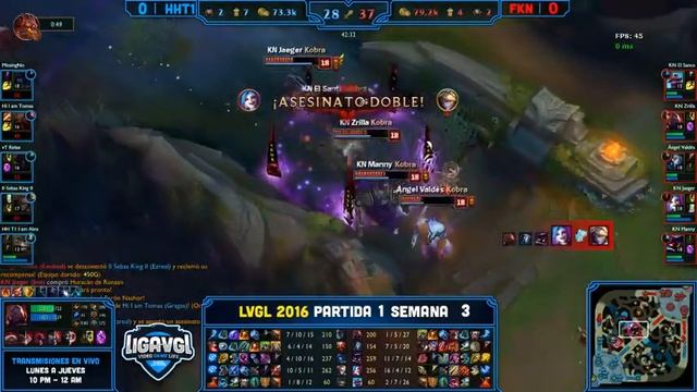 2016 LVGL - S3D1 - Juego - HHT vs LFKN смотреть онлайн