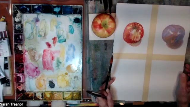 Apple Watercolor Demonstration with Sally Treanor SD 480p смотреть онлайн