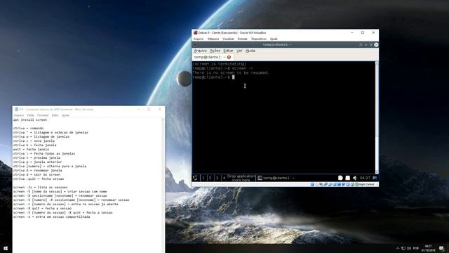 Linux Debian 9 "Stretch" 013 - Comandos básicos do GNU Screen смотреть онлайн