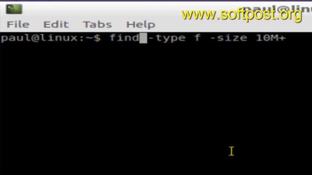 How to find large size files in BASH shell terminal смотреть онлайн