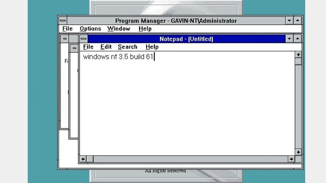 Windows NT 3.5 Build 612 (Read description for instructions) смотреть онлайн