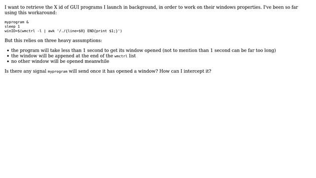 Unix & Linux: Retrieve X11 window ID of a just-launched GUI-program смотреть онлайн