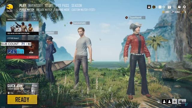 Aap ka sath hamara vikash | PUBG LITE | ORION GAMING смотреть онлайн