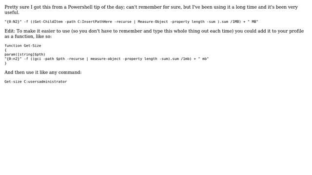 Unix & Linux: How can I find the size of a folder using Powershell? (3 Solutions!!) смотреть онлайн