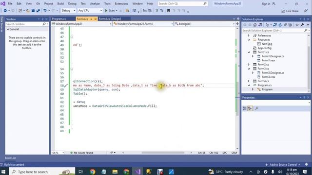 29. Date & Time Insert into DB Using Date Time Picker | C# WinForms Tutorial for Beginners смотреть онлайн