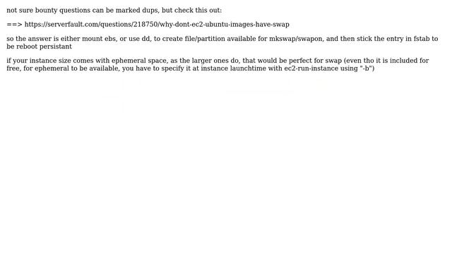 DevOps & SysAdmins: Which AWS Ubuntu image has swap partition preconfigured? (3 Solutions!!) смотреть онлайн