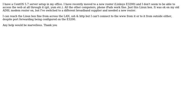 DevOps & SysAdmins: My CentOS 5.7 server can't access the internet смотреть онлайн