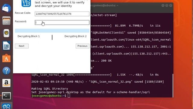 SQRL Client (Linux) Walk-Through смотреть онлайн