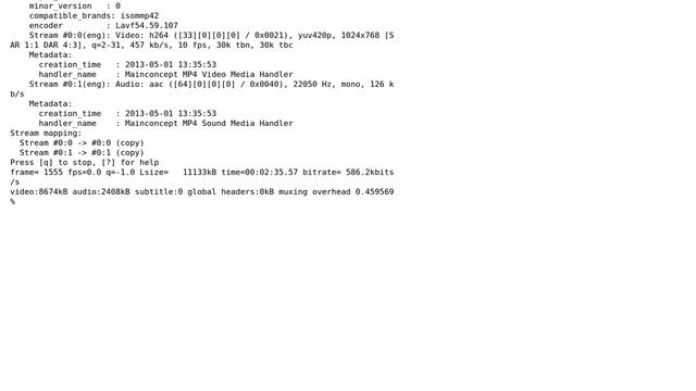 Unix & Linux: Add audio to video using FFmpeg смотреть онлайн