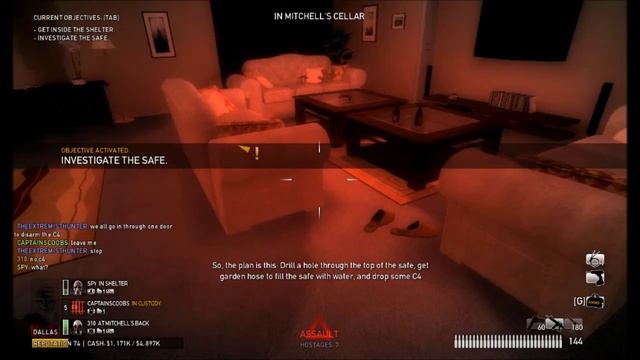PayDay The Heist OVERKILL: Counterfeit: Attempt #2: Creepers crawl through my washroom window! смотреть онлайн
