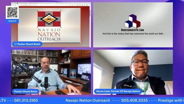 Myron Lizer Interview - Navajo Nation Outreach - Overcomers.TV - #354 смотреть онлайн
