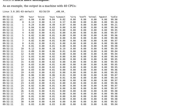 Unix & Linux: How can I get CPU overall usage and individual core usage information just once? смотреть онлайн