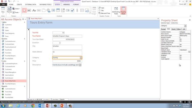 Access C Video 5 - Modify Form Controls смотреть онлайн