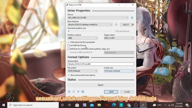 CARA MEMBUAT BOOTABLE UBUNTU MENGGUNAKAN RUFUS смотреть онлайн