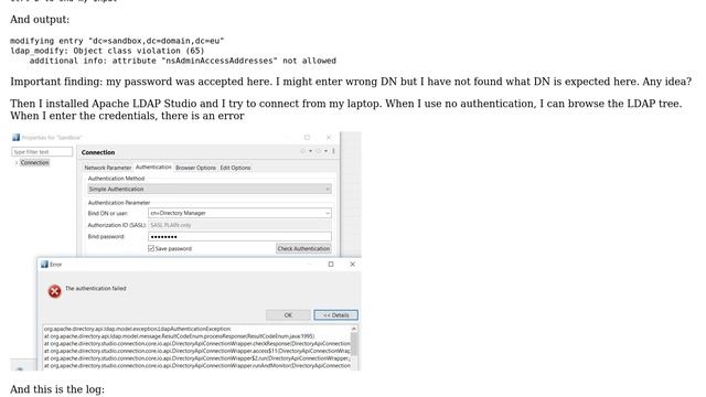 389 LDAP server login failed смотреть онлайн