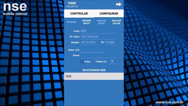 Aplicativo Android NSE para acionamento de módulos TCP/IP via rede local ou internet. смотреть онлайн