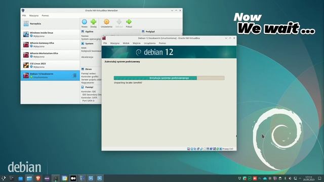 Debian 12 bookworm install inside VirtualBox смотреть онлайн