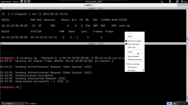 WEP Cracking ARP Request Replay Attack смотреть онлайн