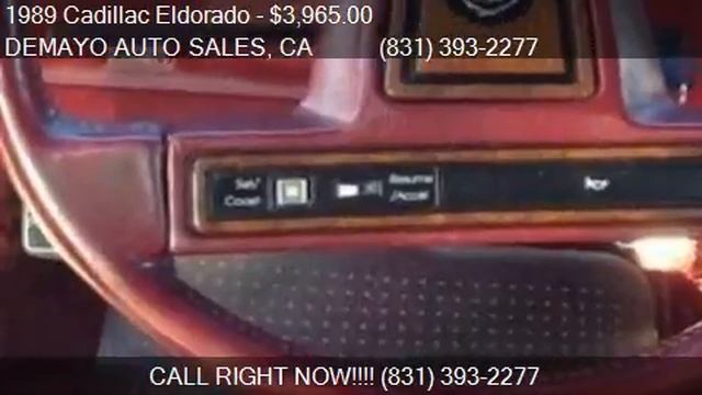 1989 Cadillac Eldorado Base For Sale In Seaside, CA 93955 At